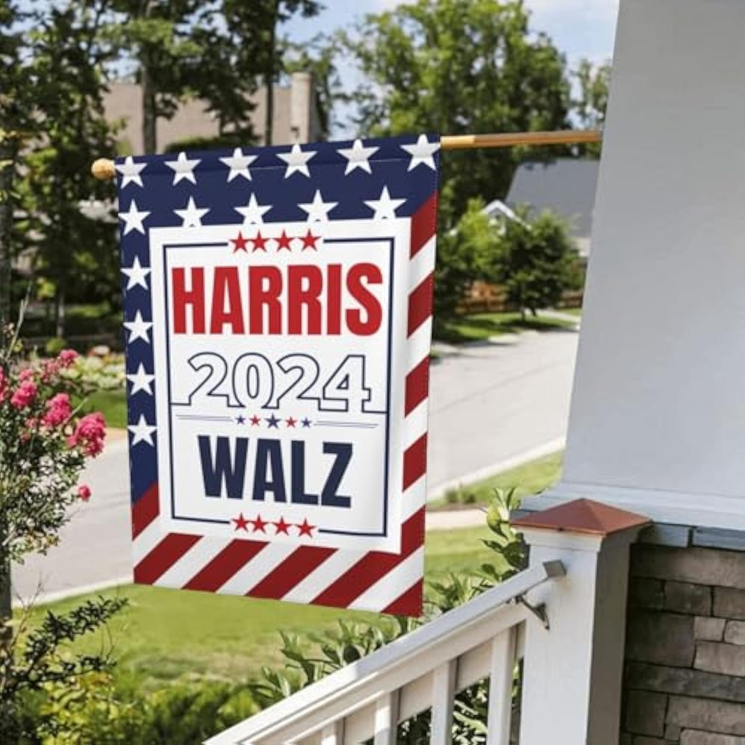 Harris Walz 2024 Garden Flag Harris Walz 2024 President Yard Flag Sign