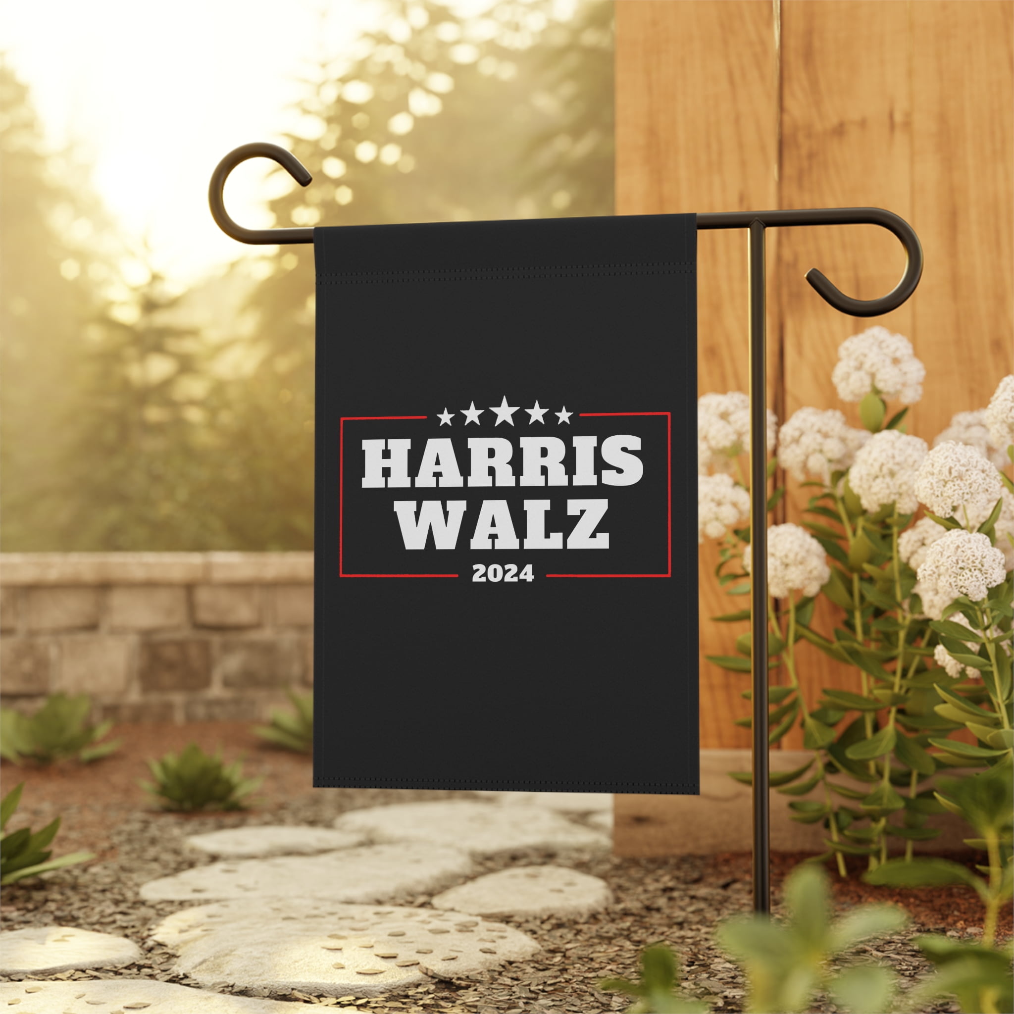 Harris Walz 2024 Garden & House Banner Election Yard Sign Decision 2