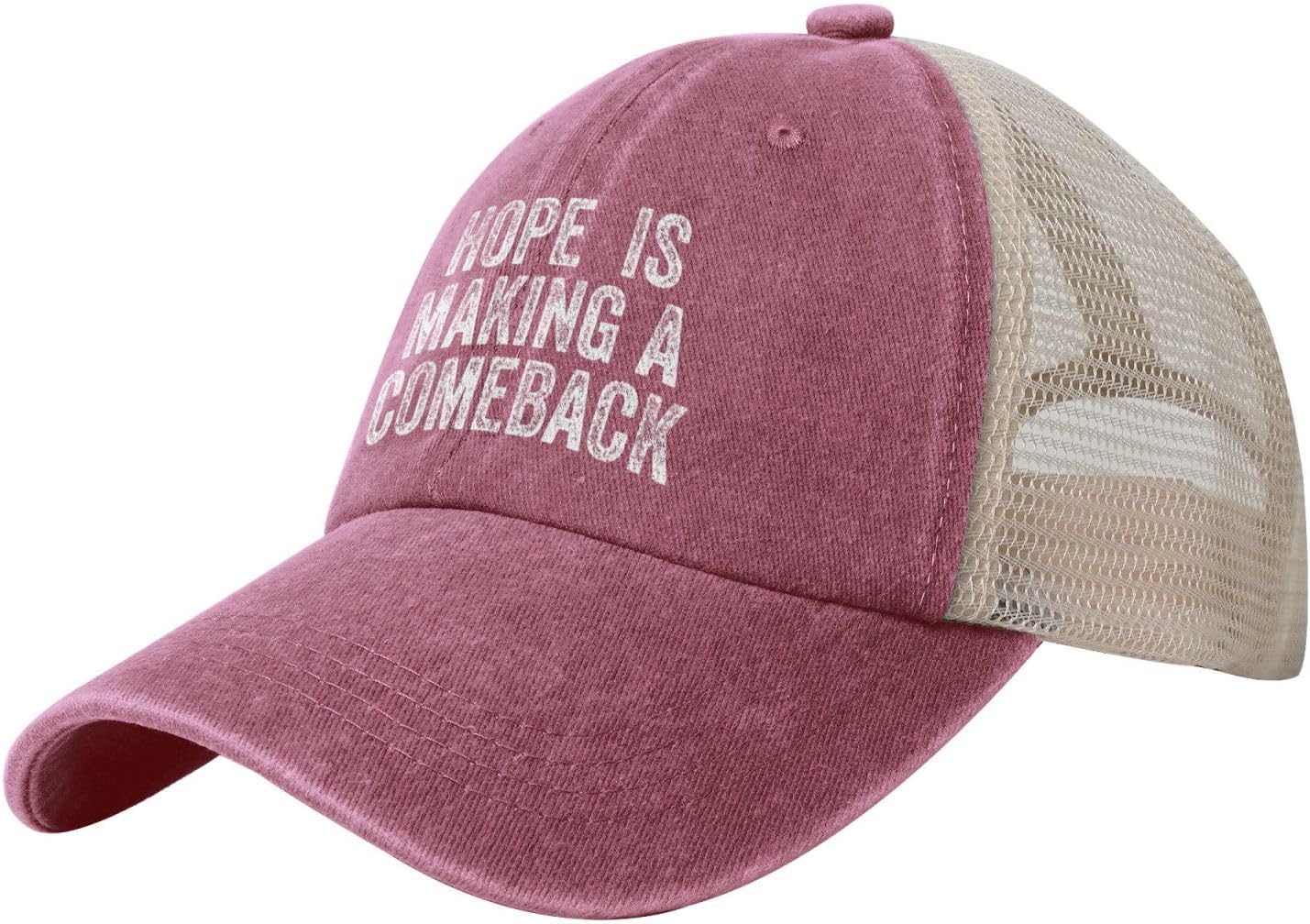 Harris Walz 2024 Hope is Making A Comeback Trucker Mesh Hat Kamala