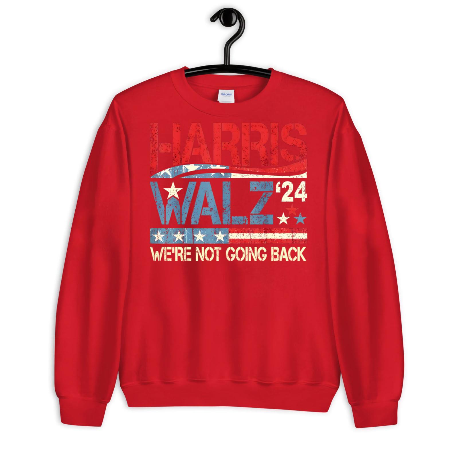 Harris Walz 2024 Kamala Harris 2024 Tim Walz 2024 USA Flag TShirt