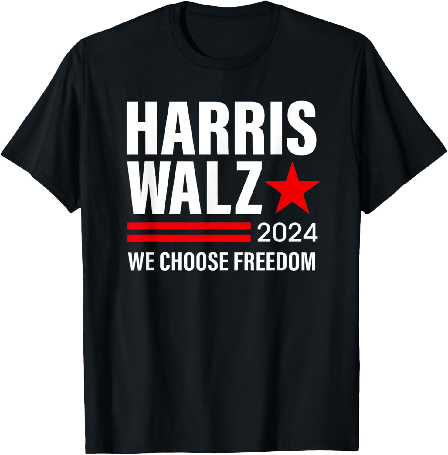 T-shirt Kamala Harris Walz 2024 T-shirt / T-shirt In Cotone - Foto 11