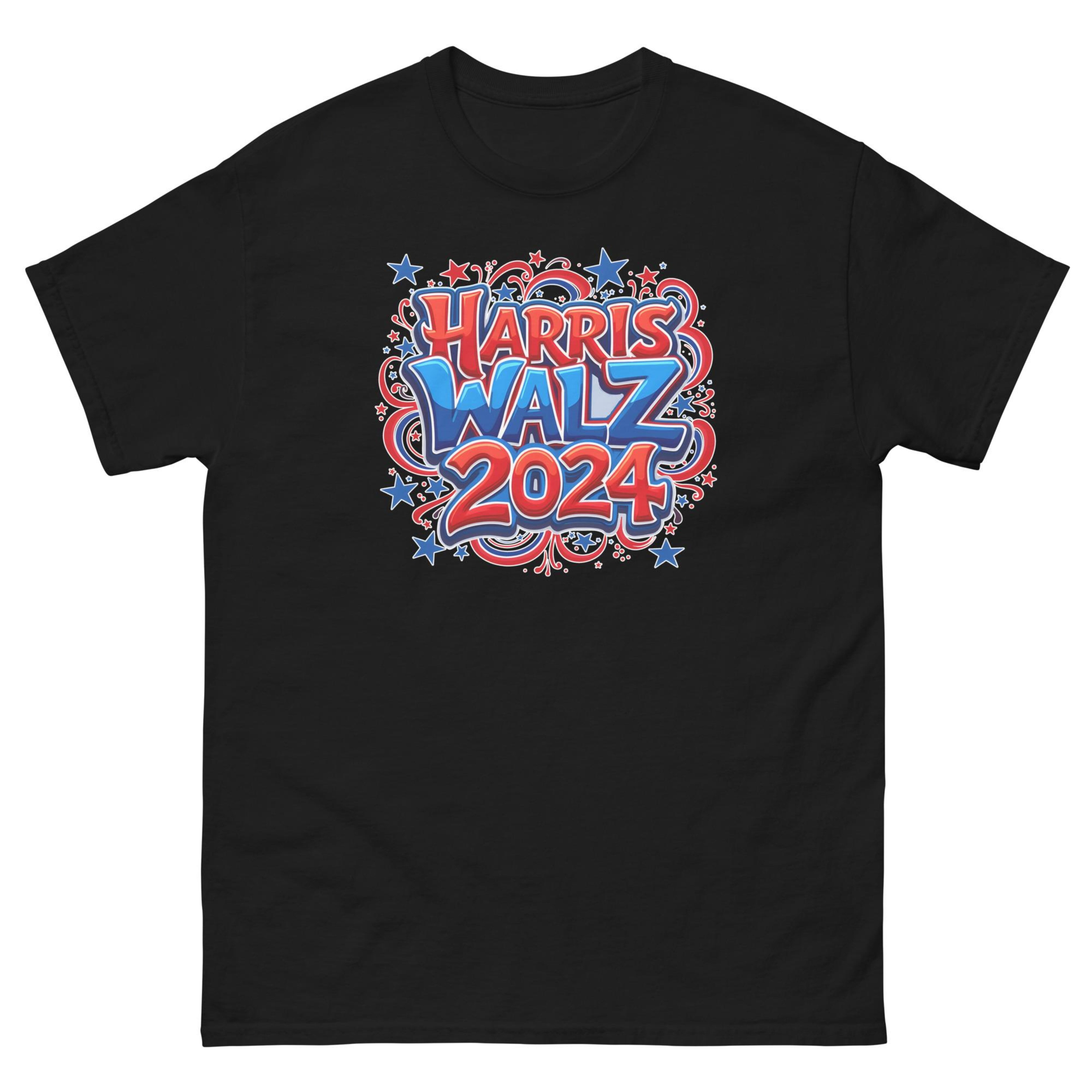 Harris Walz 2024 TShirt Patriotic Red, White & Blue Campaign Design