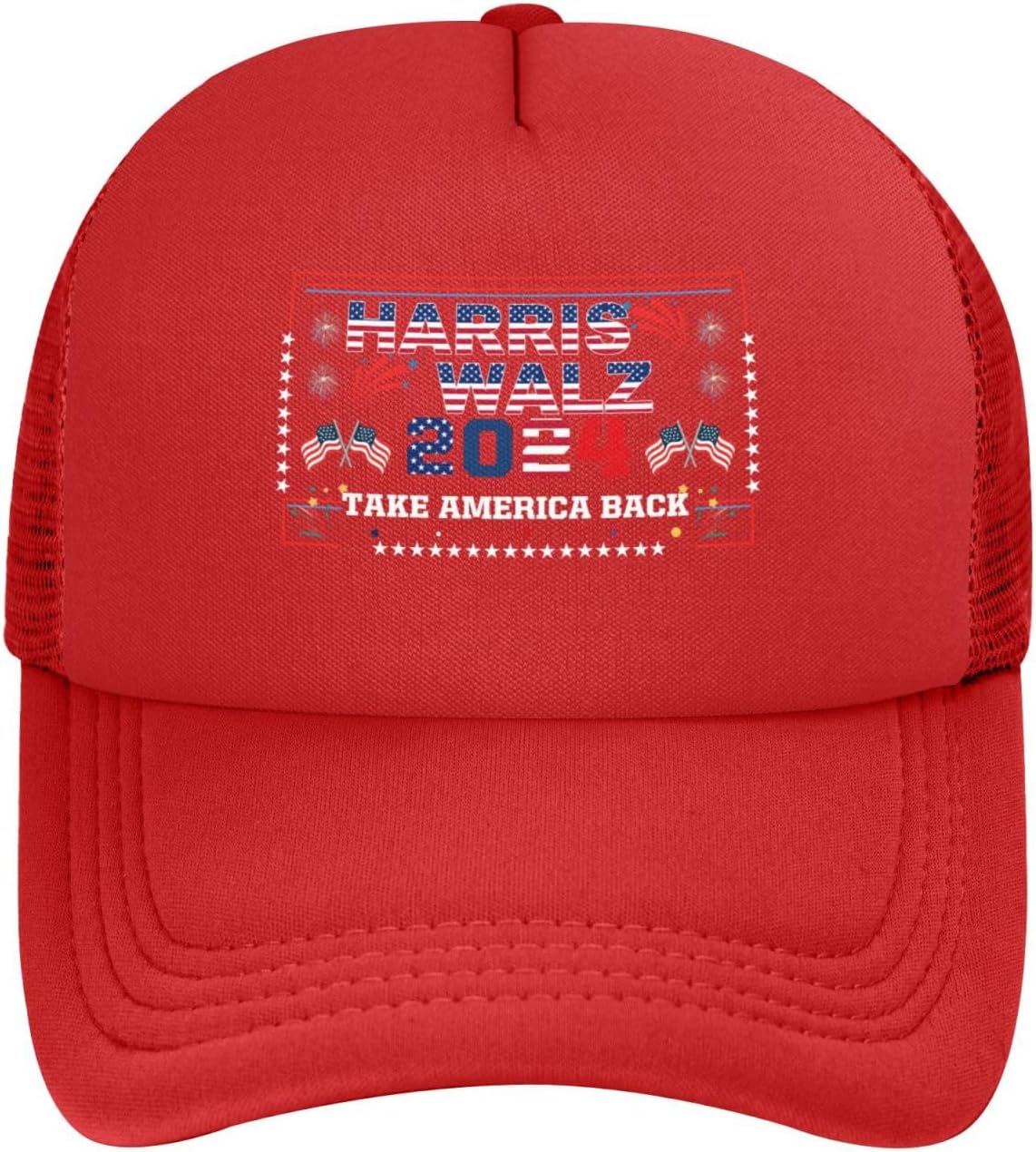 Harris Walz 2024 Take Save America Back Adjustable Mesh Baseball Cap