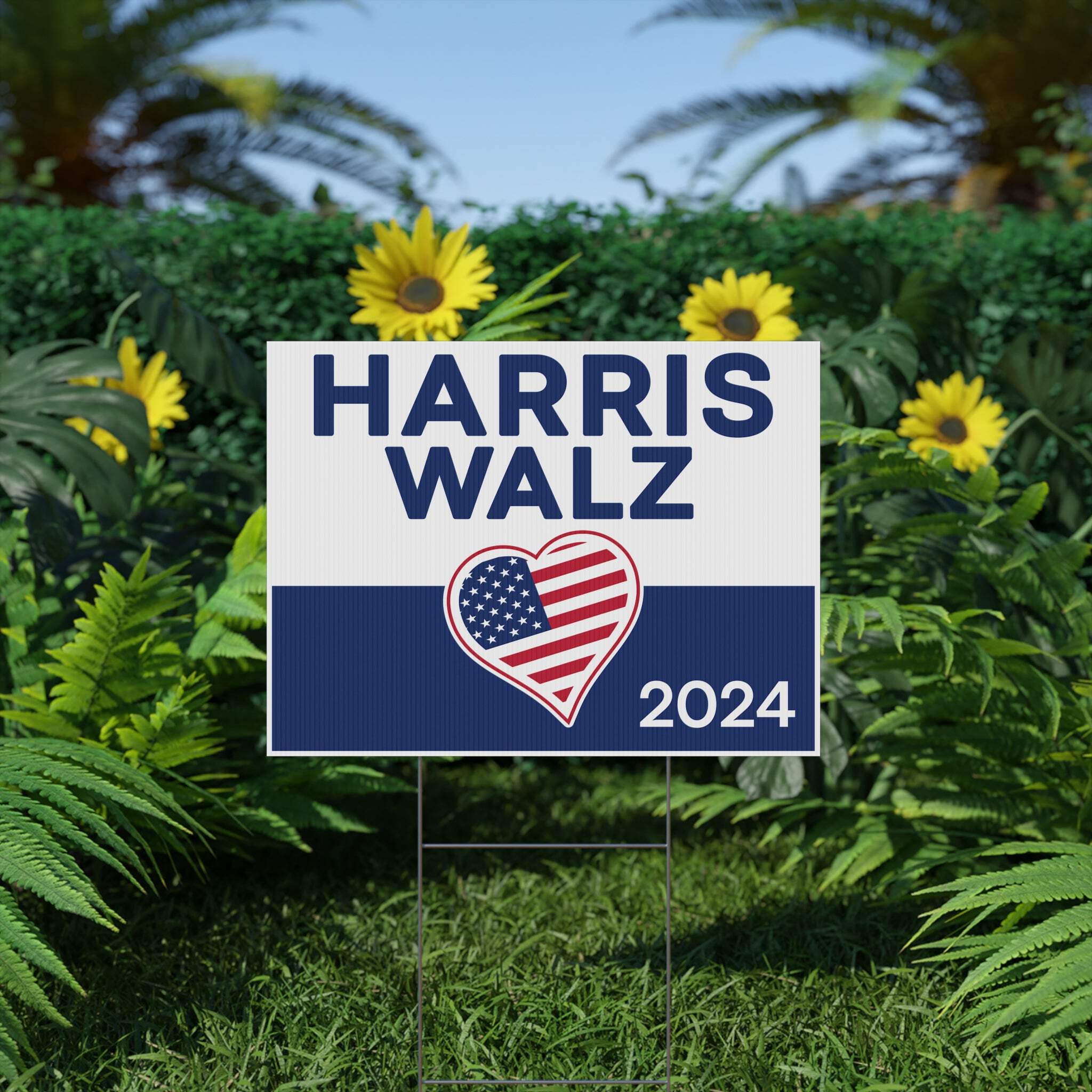 Harris Walz 2024 Yard Sign, Harris President Walz Vice President 2024