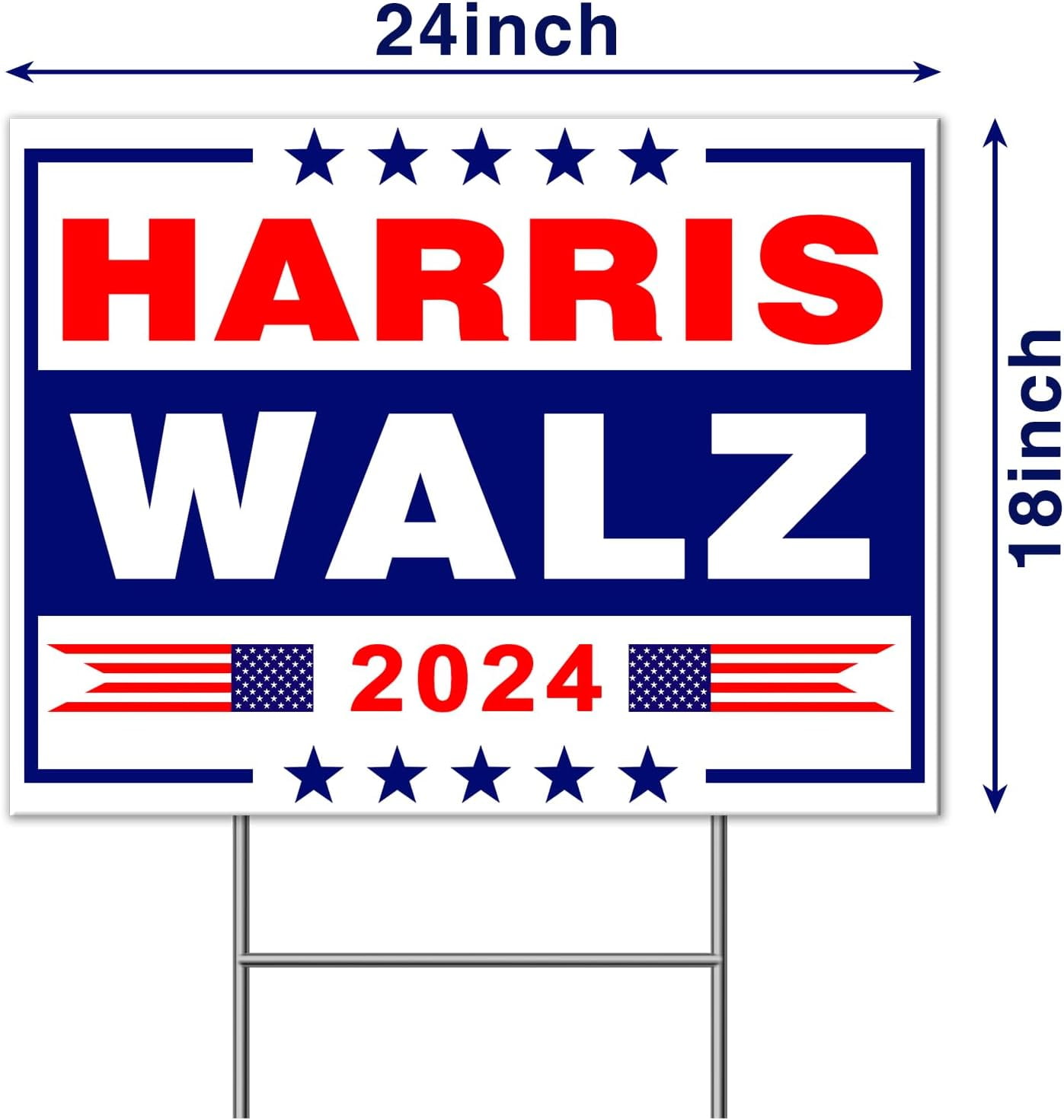 Harris Walz 2024 Yard Sign, Kamala Harris Tim Walz Waltz For President