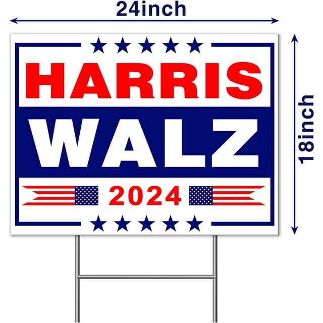 Harris Walz 2024 Yard Sign, Kamala Harris Tim Walz Waltz For President