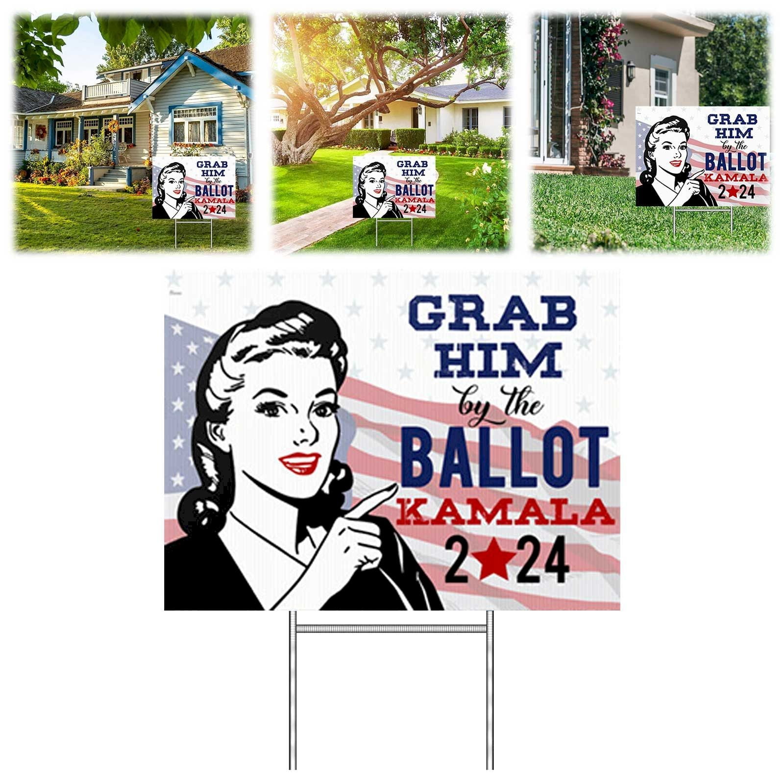 Harris Walz 2024 Yard Sign Kamala Harris Tim Walz President Yard Sign