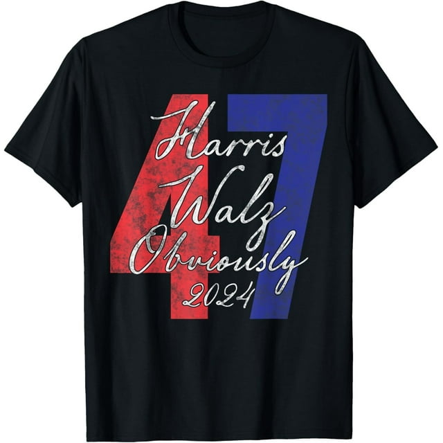 Harris Walz Obviously 2024 kamala harris 47th President TShirt