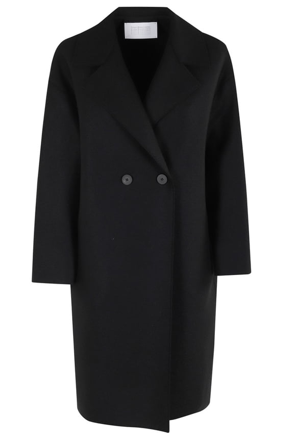 Dropped Shoulder Coat In Pressed Wool (Women's)