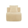 thumbnail image 1 of Harrison Armless Sofa Velvet-Light Camel, 1 of 5