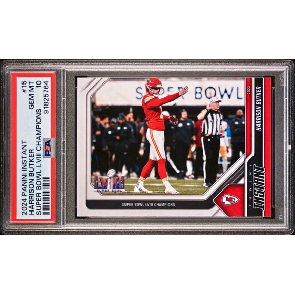Harrison Butker 2023 Panini NFL Superbowl Champions #15 Card PSA 10 Gem Mint