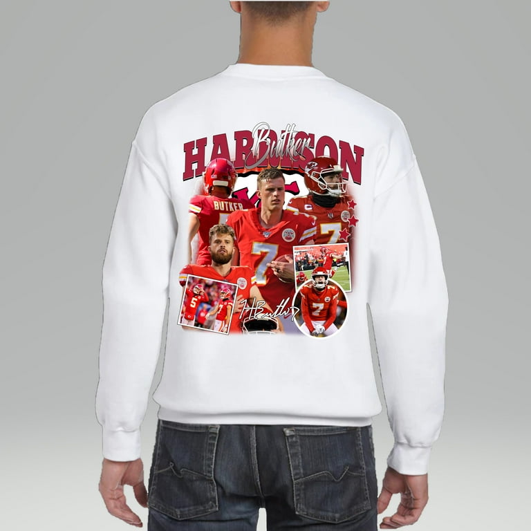 Harrison Butker 90S Vintage Bootleg Sweater Back Side Retro American Football Bootleg Shirt Unisex Sweater Back Side for Men and Women up to Size 4XL Walmart