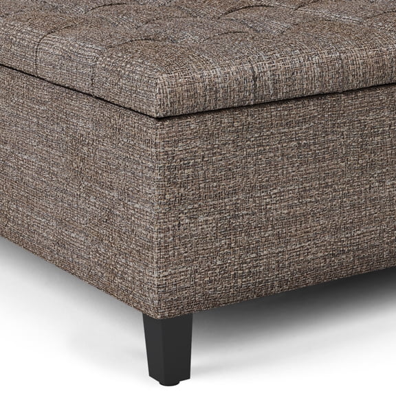 Harrison - Coffee Table Storage Ottoman - Mink Brown