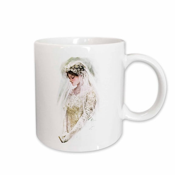 3drose, Harrison Fisher - the Bride, 15oz Mug
