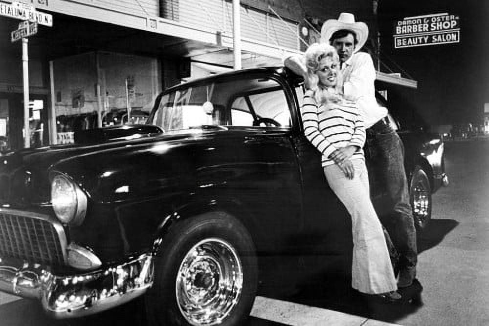 額装済/Car Lift Connecticut（クリス プライタス）/ポスター Harrison-Ford-Debralee-Scott-