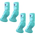 thumbnail image 1 of Harrison Howard Horse Fly Boots Perfect Contoured Fit Leg Guards Dense Mesh Boots with Ventilated Comfort Reliable Protection from Summer Elements Set of 4 Mint Large, 1 of 7