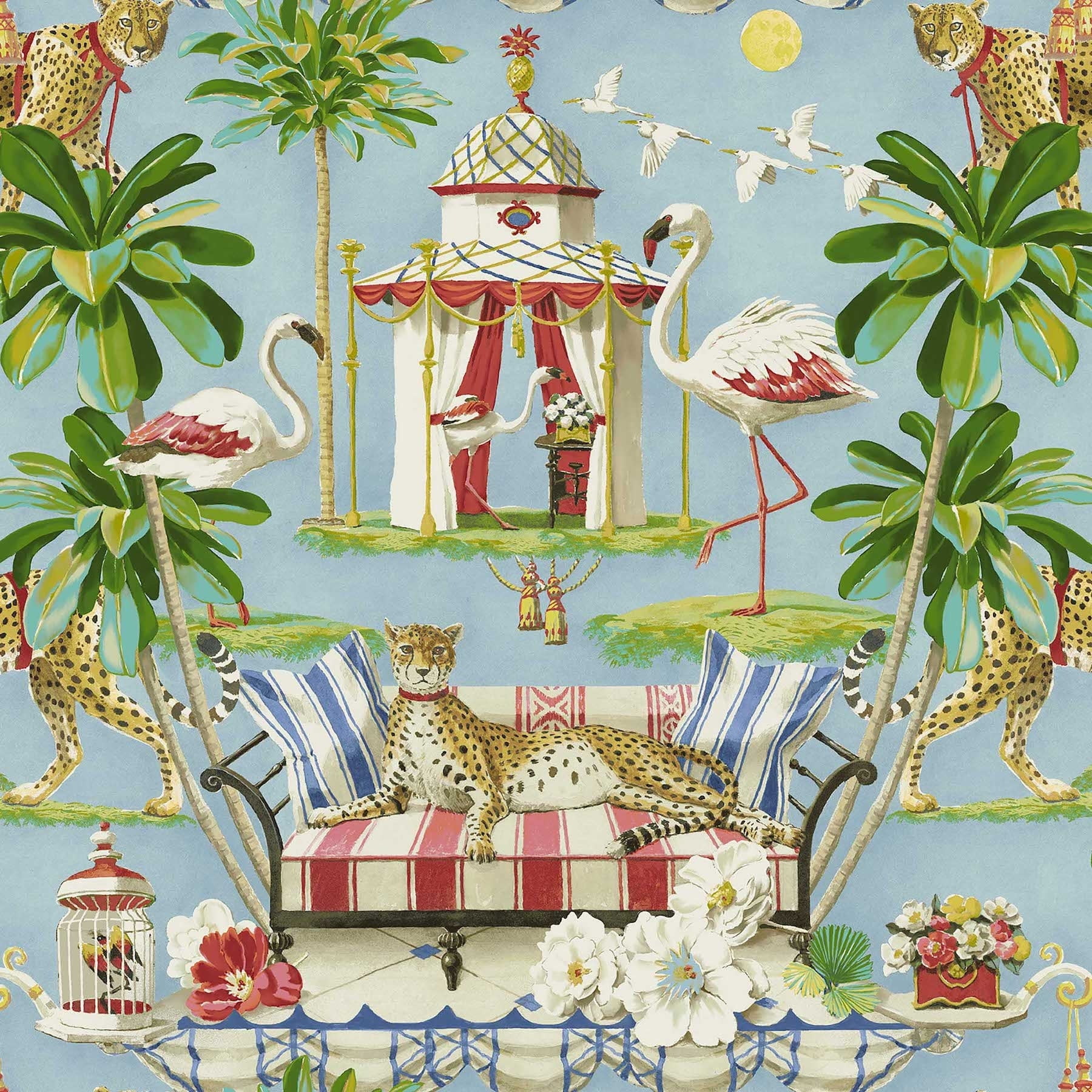 Harrison Howard Night In India Dawn Peel & Stick Wallpaper - 20.5 in. W x 18 ft. L