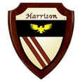 thumbnail image 1 of Harrison Irish Coat of Arms Shield Plaque - Rosewood Finish, 1 of 1