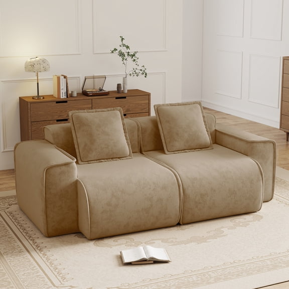 Harrison Lsf&Rsf Sofa | Brown Velvet | Living Room