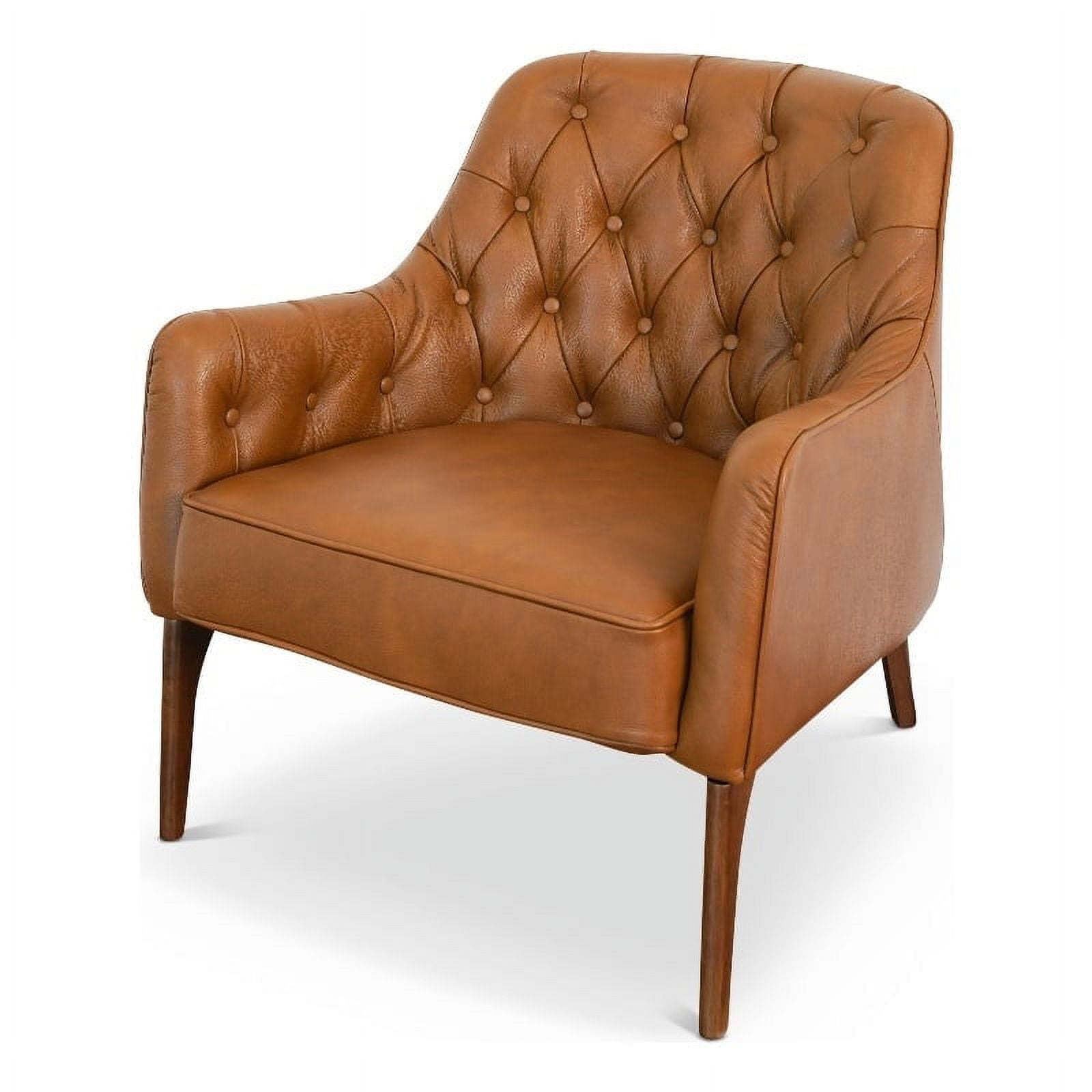 Full grain leather online club chair