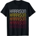 thumbnail image 1 of Harrison Retro Wordmark Pattern - Vintage Style T-shirt, 1 of 3