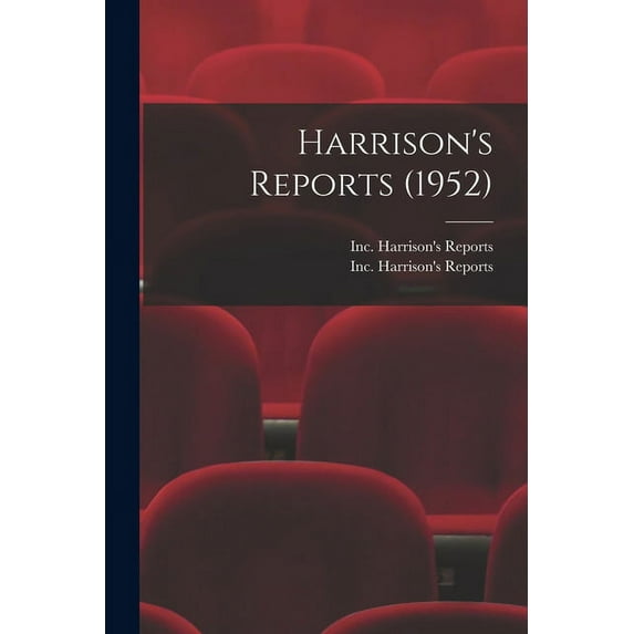 Harrison's Reports (1952), (Paperback)