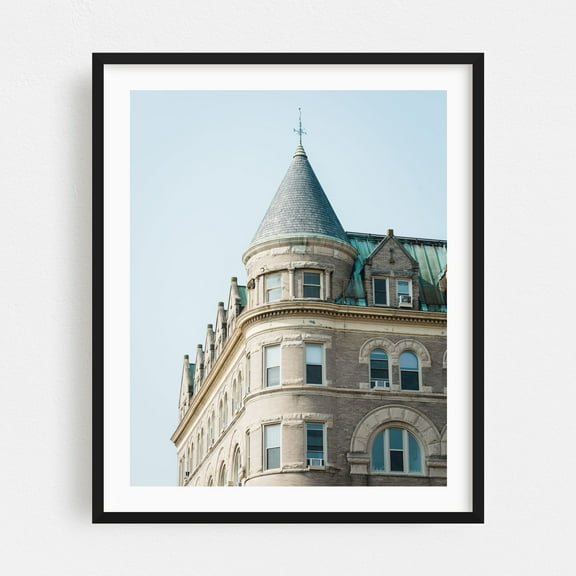 Harrisonburg Architectural 01 - Harrisonburg Virginia Photography Black Framed Wall Art Print 30 x 40 inches