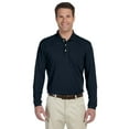 thumbnail image 1 of Harriton M265L Men's Easy Blend™ Long Sleeve Polo-Navy-4XL, 1 of 3