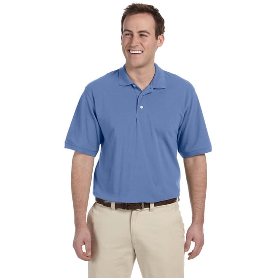 Harriton M265 Men's Easy Blend™ Polo-Nautical Blue-5XL