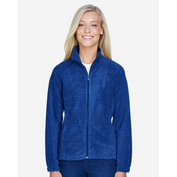 Harriton M990W Women's Full-Zip Fleece-True Royal-XL