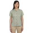 thumbnail image 1 of Harriton Bahama Cord Camp Shirt (M570W) Green Mist, L, 1 of 2