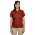 thumbnail image 1 of Harriton Bahama Cord Camp Shirt (M570W) Tile Red, XL, 1 of 3