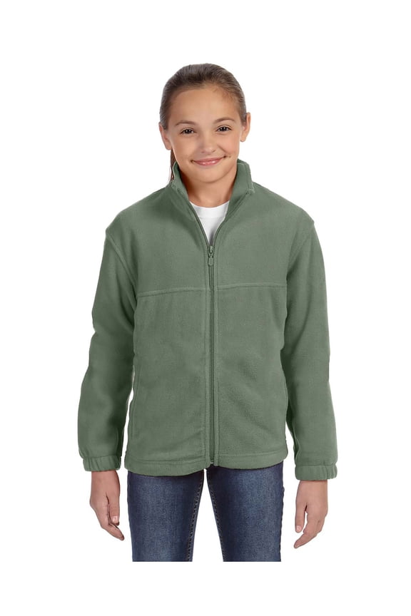 Big Boy's Full-Zipper Polyester Fleece Pullover, Style M990Y
