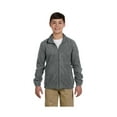 thumbnail image 1 of Harriton Big Boy's Full-Zipper Polyester Fleece Pullover, Style M990Y, 1 of 1