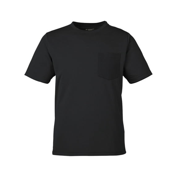 Harriton M118 Unisex Charge Snag and Soil Protect T-Shirt-Black-5XL