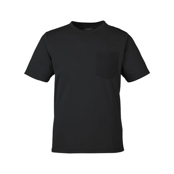 Harriton M118 Unisex Charge Snag and Soil Protect T-Shirt-Black-XS