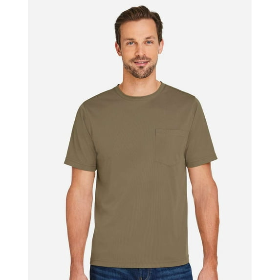 Harriton M118 Unisex Charge Snag and Soil Protect T-Shirt-Coyote Brown-3XL