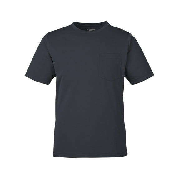 Harriton M118 Unisex Charge Snag and Soil Protect T-Shirt-Dark Charcoal-M