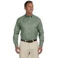 thumbnail image 1 of Harriton Easy Blend Long-Sleeve Twill Shirt with Stain-Release (M500) Dill, 5XL, 1 of 3