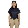 thumbnail image 1 of Harriton M500SW Women's Easy Blend™ Short Sleeve Twill Dress Shirt with Stain-Release-Navy-M, 1 of 3