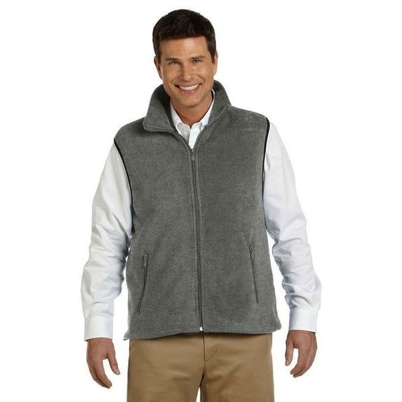 Harriton Harriton 8 Oz. Fleece Vest - Charcoal - Large