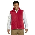 thumbnail image 1 of Harriton Harriton 8 Oz. Fleece Vest - Red - Small, 1 of 1