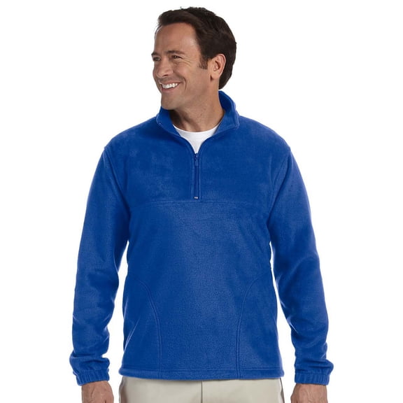 Harriton Harriton 8 Oz. Quarter Zip Fleece Pullover - True Royal - Large