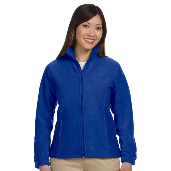 Harriton Harriton Ladies 8 Oz. Full Zip Fleece Pullover - True Royal - Small