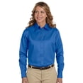 thumbnail image 1 of Harriton Harriton Ladies Long-Sleeve Twill Shirt With Stain-Release - French Blue - Medium, 1 of 1