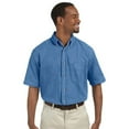 thumbnail image 1 of Harriton Harriton Men's 6.5 Oz. Short-Sleeve Denim Shirt - Light Denim - Medium, 1 of 1