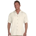 thumbnail image 1 of Harriton Harriton Men's Bahama Cord Camp Shirt - Creme - Xx-Large, 1 of 1