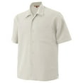 thumbnail image 1 of Harriton Harriton Mens Barbados Textured Camp Shirt - Creme - Xxx-Large, 1 of 1