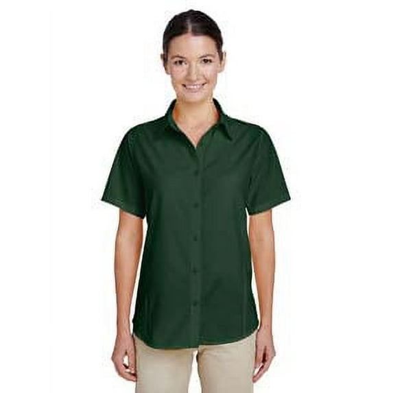 Harriton Ladies' Paradise Short-Sleeve Performance Shirt