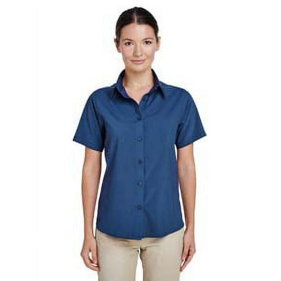 Harriton Ladies' Paradise Short-Sleeve Performance Shirt